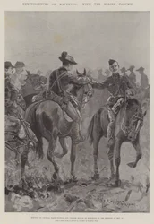 Erinnerungen an Mafeking, mit der Entsatzkolonne